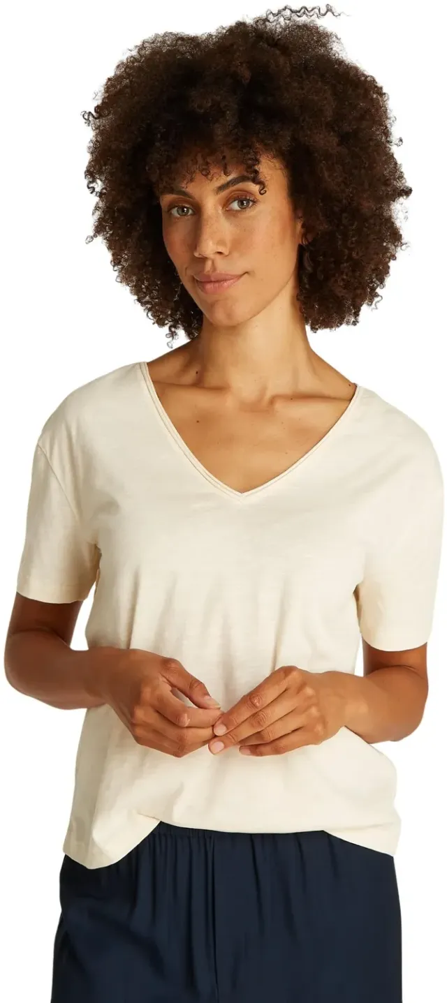 Tommy Hilfiger scollo a V t-shirt maniche corte M