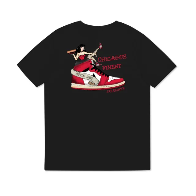 Solemate Old School Chicago maglietta nera cotone