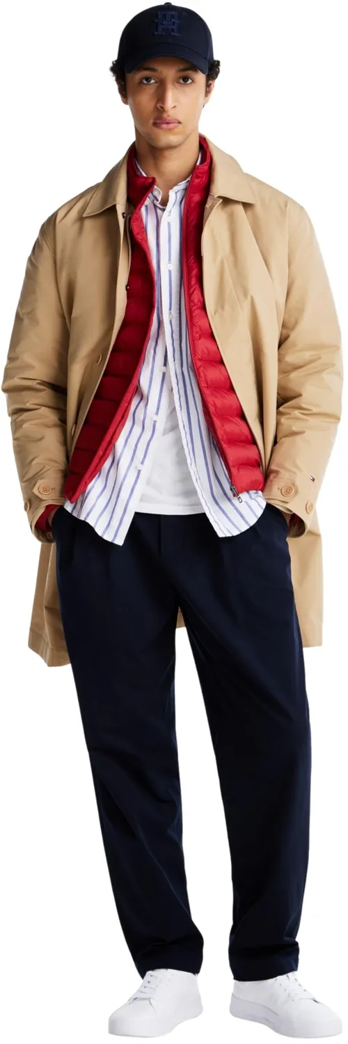Tommy Hilfiger TH Court Sneaker Uomo Bianca 43 EU Pelle