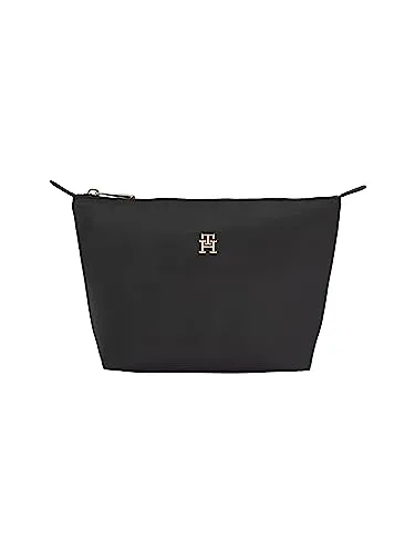 Tommy Hilfiger Poppy beauty case donna nero sostenibile