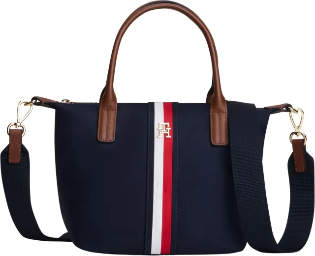 Tommy Hilfiger Popette AW0AW19025 mini tote donna nera