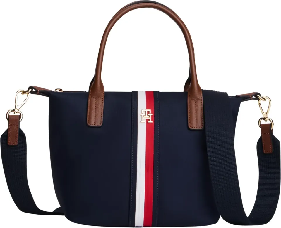 Tommy Hilfiger Popette AW0AW19025 mini tote donna nera