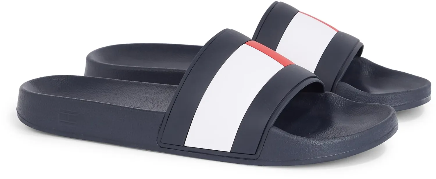 Tommy Hilfiger TH Flag Pool Slide ciabatte uomo nero