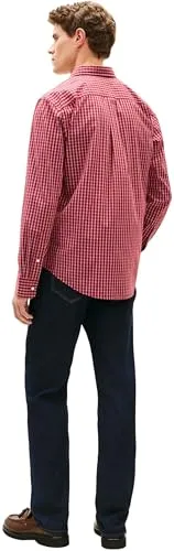 Tommy Hilfiger Flex Poplin MW0MW42430 Camicia Uomo L Check