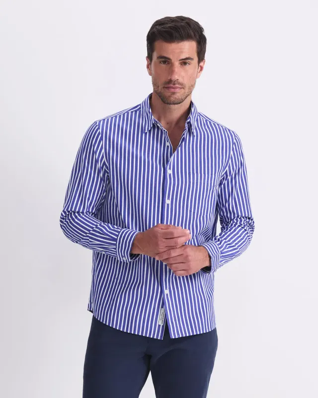 Sportscraft Ryan Stripe Long Sleeve Shirt camicia righe cotone