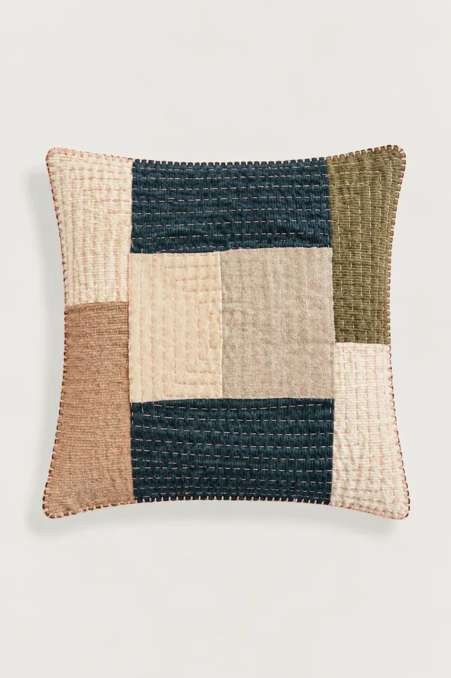 Massimo Alba Pillow cuscino crema patchwork fatto mano