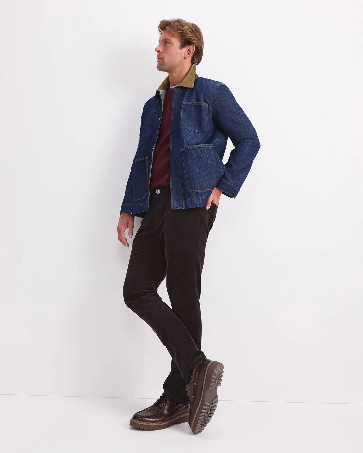 Sportscraft Hudson Cord pantaloni uomo velluto stretch