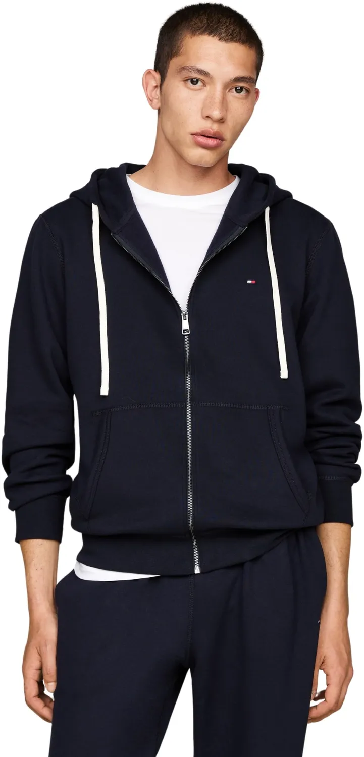 Tommy Hilfiger Essential Fleece Felpa Zip Uomo nera S