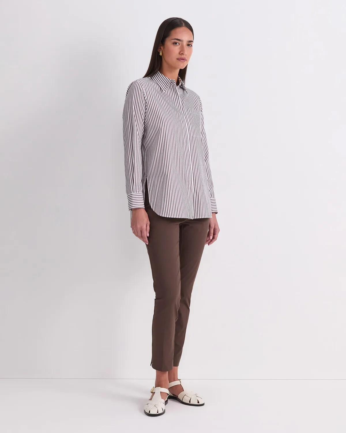 Sportscraft Priscilla Stripe camicia a righe relaxed donna
