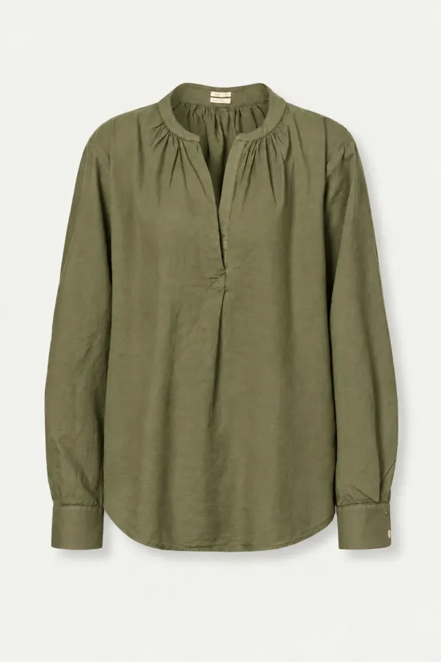 Massimo Alba Yvonne camicia donna forest night cashmere