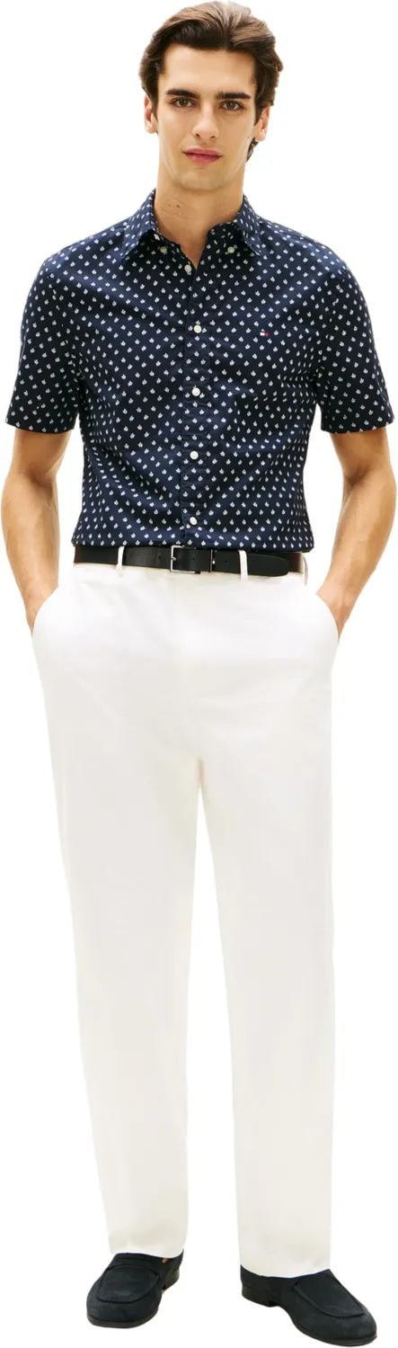 Tommy Hilfiger Flex MW0MW43140 camicia uomo L blu