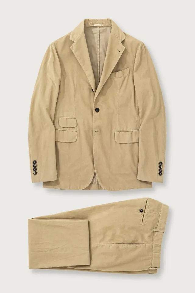 Massimo Alba Sloop completo velluto desert cotone