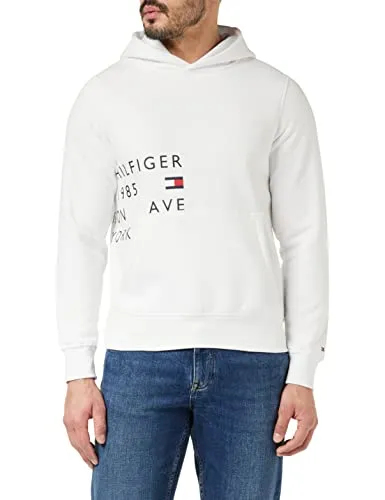 Tommy Hilfiger Off Placement felpa cappuccio uomo