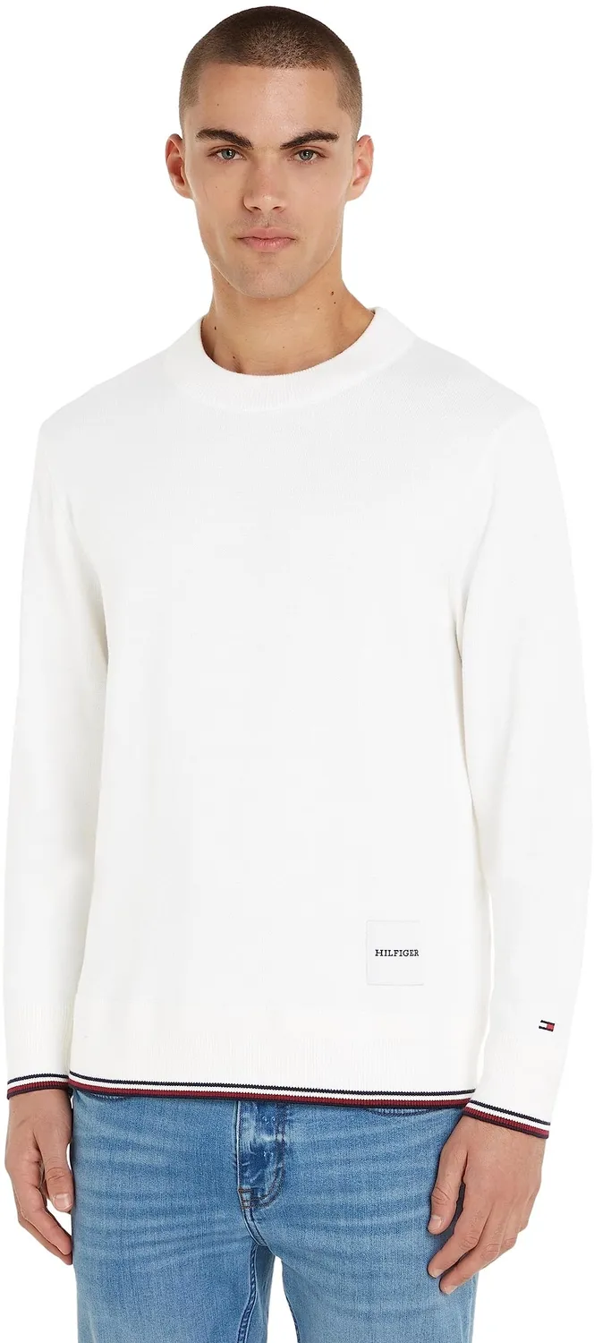 Tommy Hilfiger Tipped Crew Neck maglione uomo girocollo