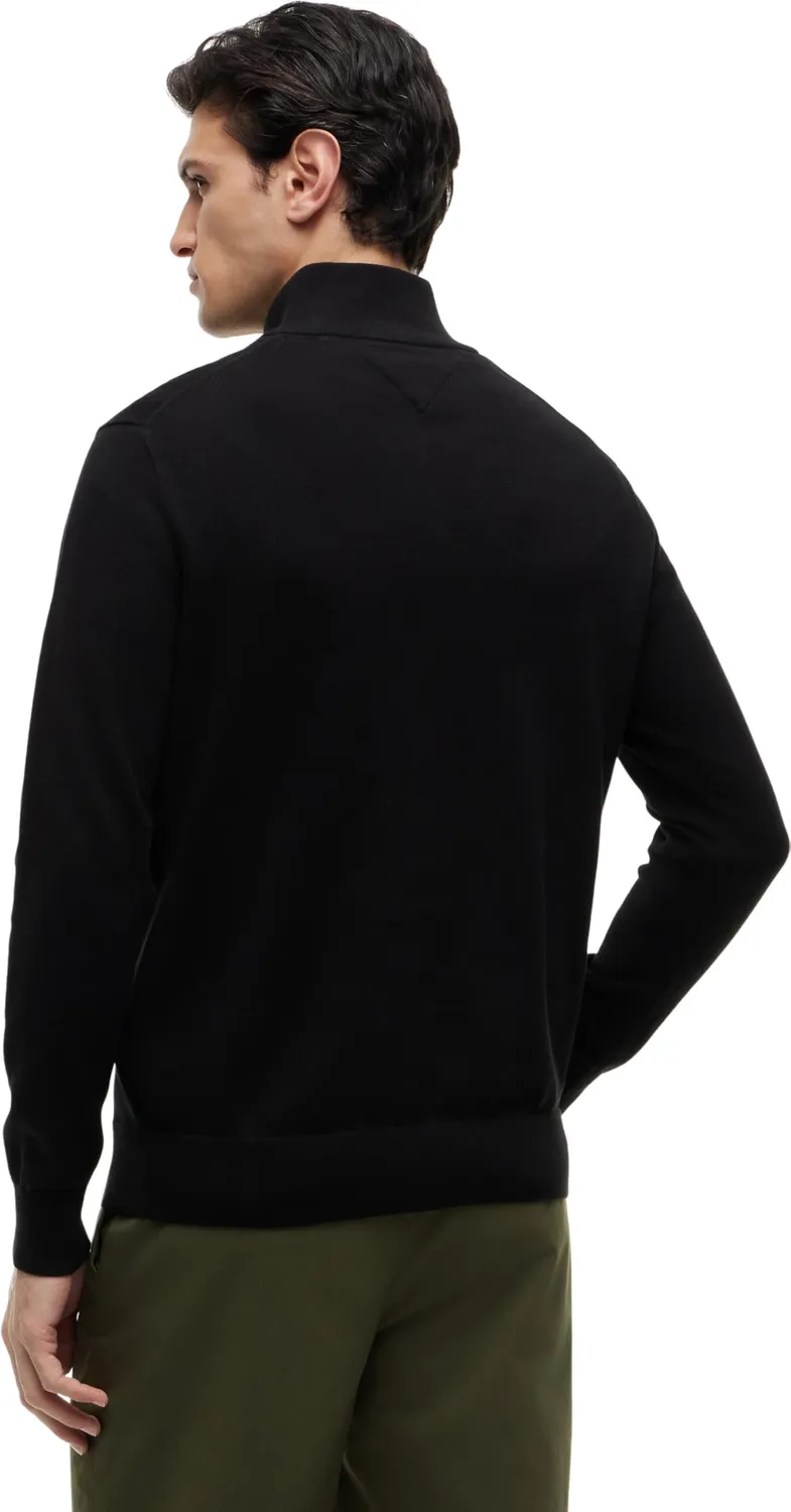 Tommy Hilfiger Essential Cotton Mock Pullover Mezza Zip M
