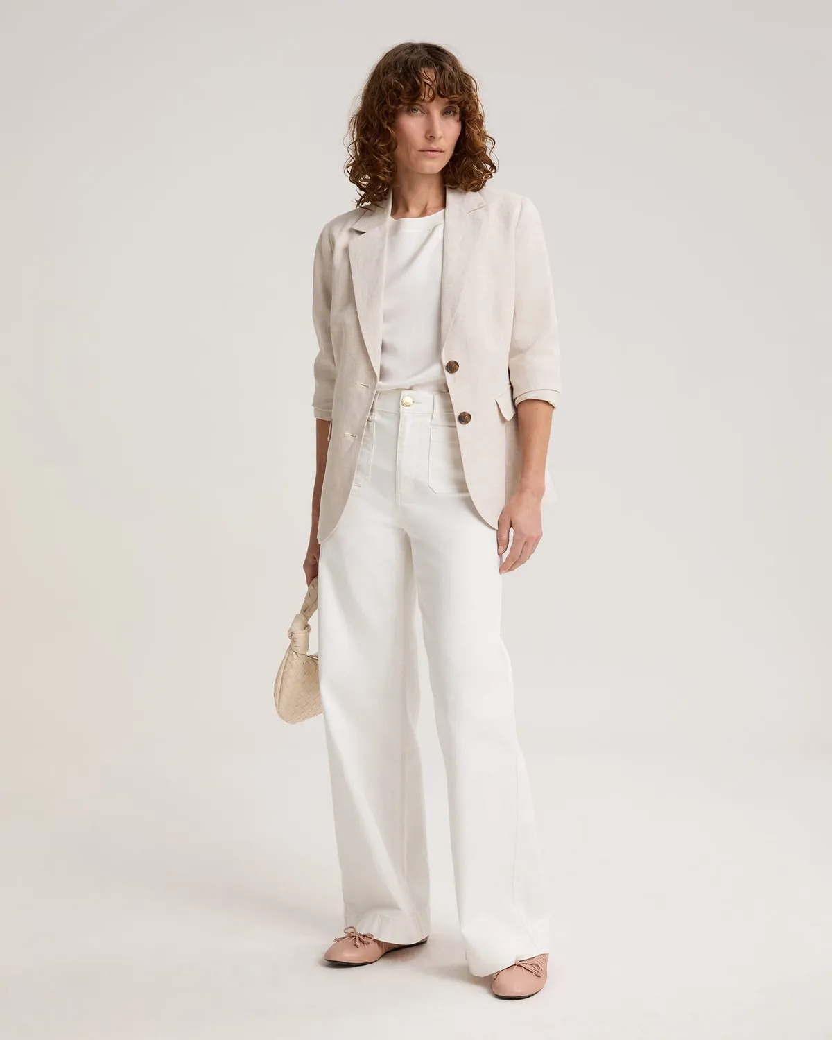 Sportscraft Freya Short blazer lino corto foderato