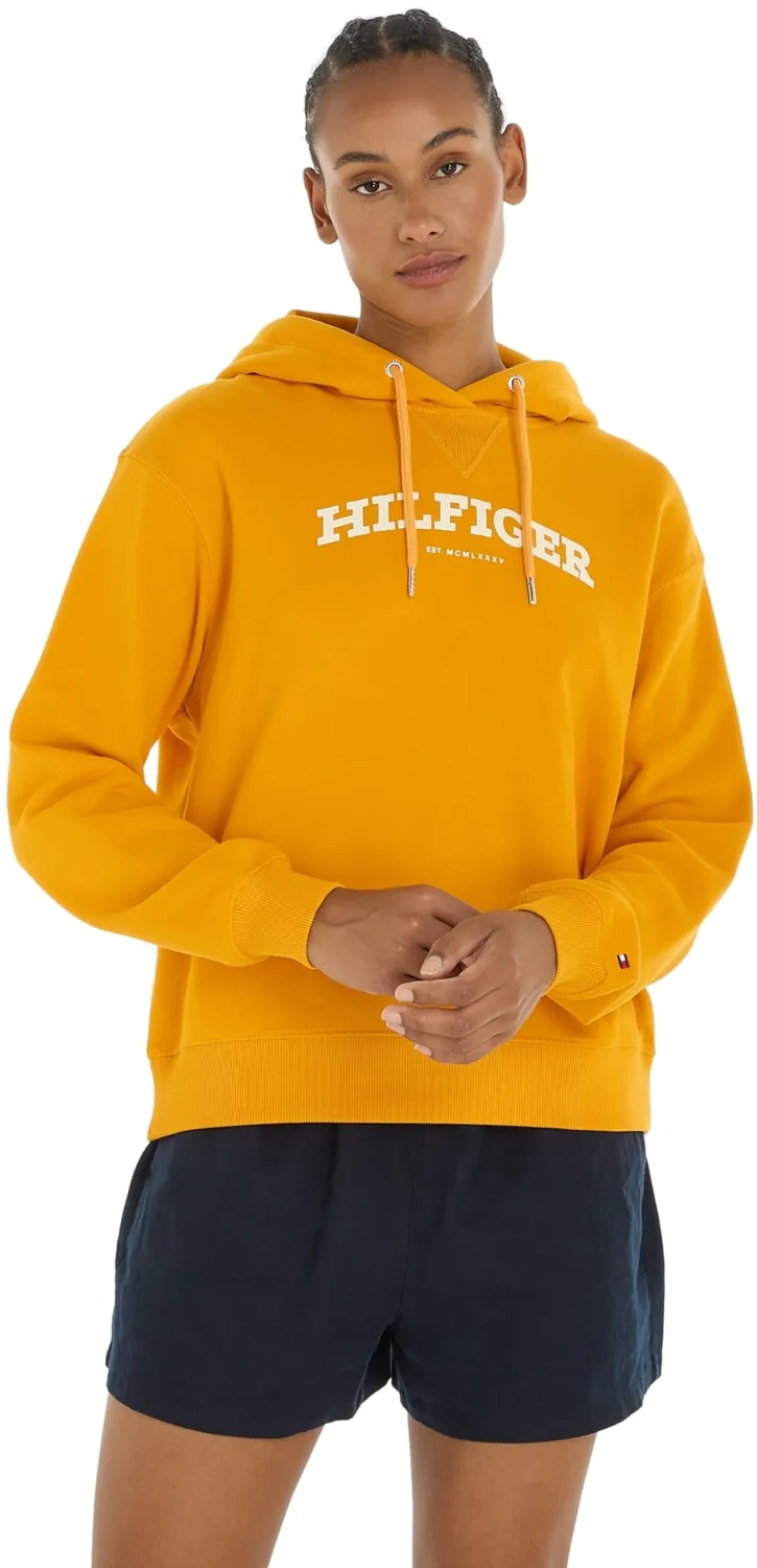 Tommy Hilfiger felpa cappuccio donna Desert Sky blu logo