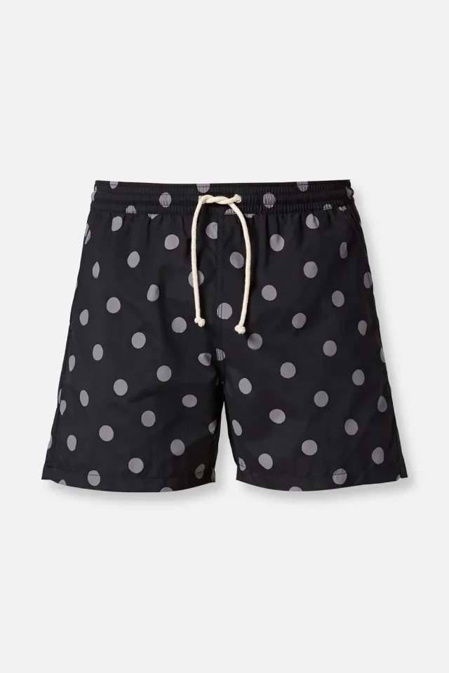 Massimo Alba Forte costume bagno nero pois WR elasticizzato