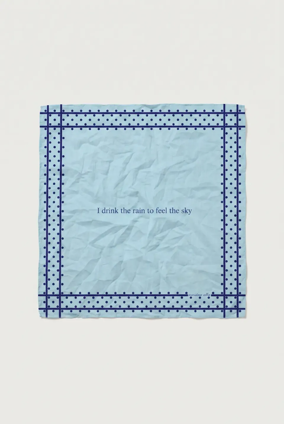 Massimo Alba Hanky1 fazzoletto cotone air blue