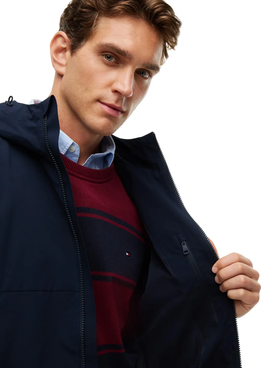 Tommy Hilfiger Tech Hooded MW0MW44958 giacca uomo M con cappuccio