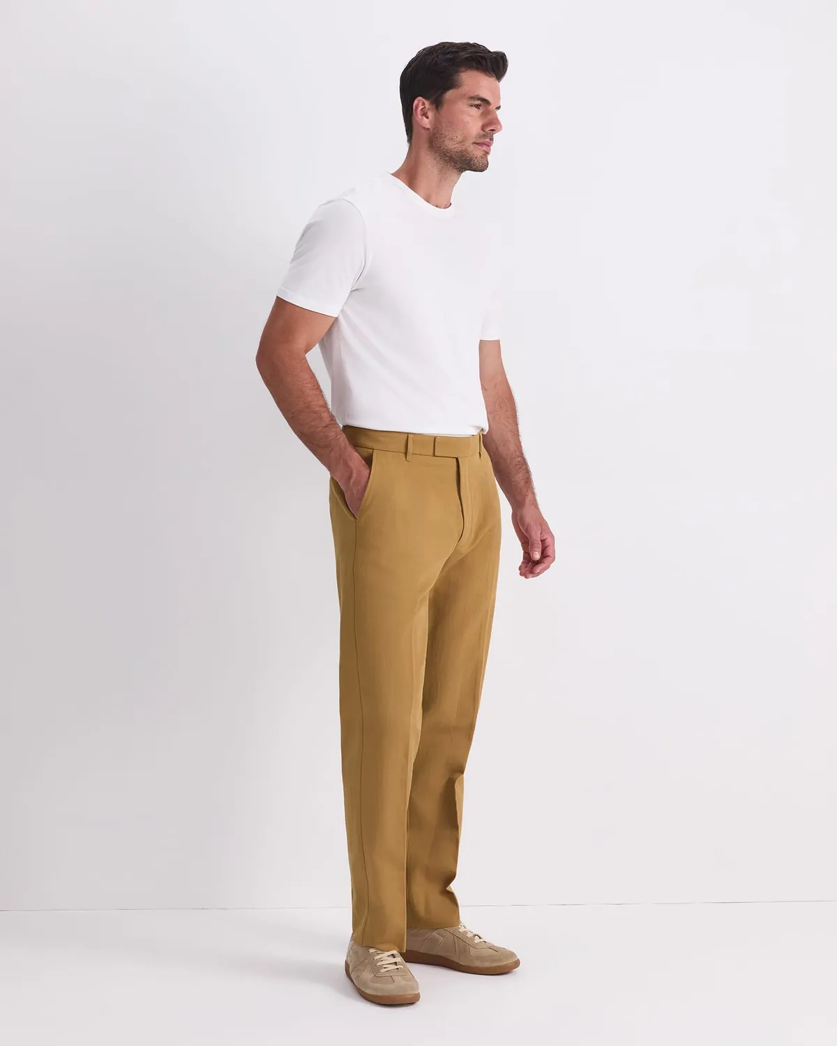 Sportscraft Alain pantaloni cotone lino affusolati