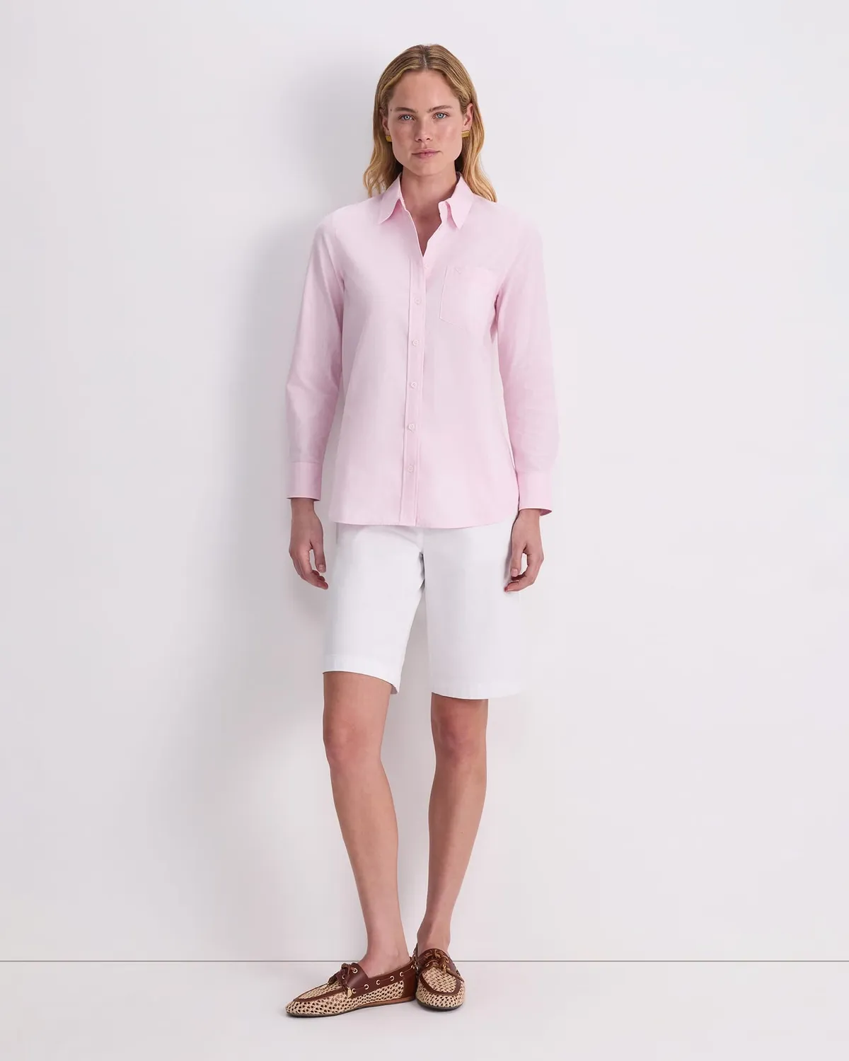 Sportscraft Long Sleeve Oxford Shirt camicia manica lunga cotone