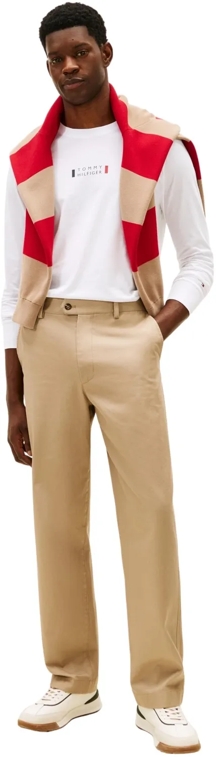 Tommy Hilfiger maglietta maniche lunghe S grigia cotone