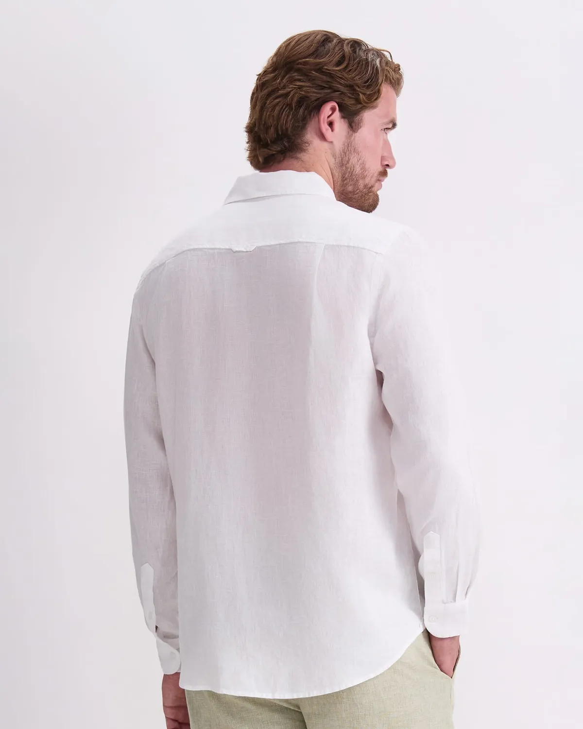 Sportscraft Long Sleeve Linen Shirt camicia lino maniche lunghe