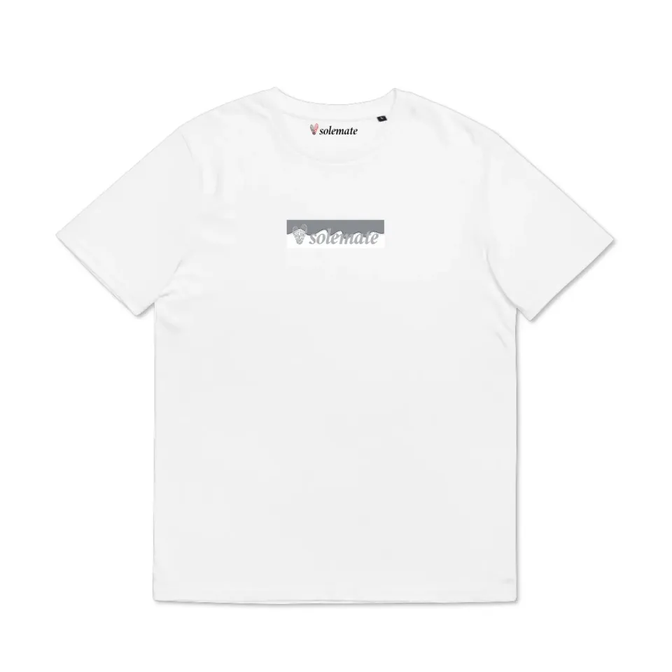 Solemate Box Logo Wave White maglietta bianca cotone