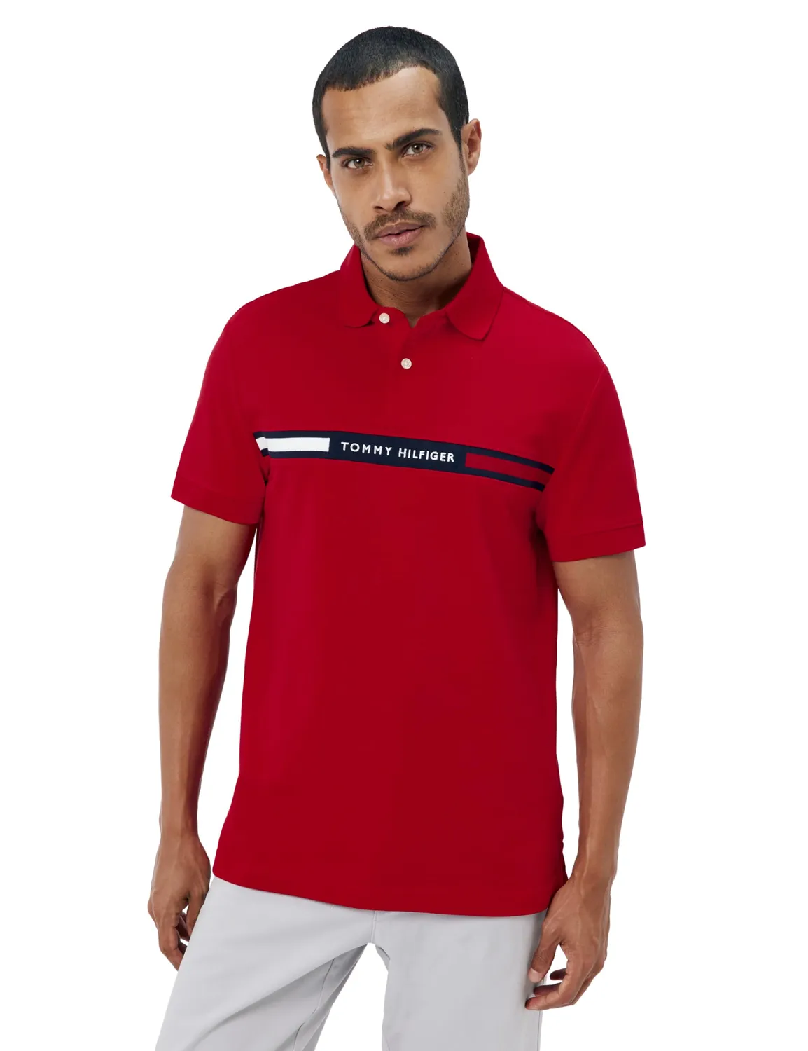 Tommy Hilfiger polo uomo maniche corte regular fit cotone