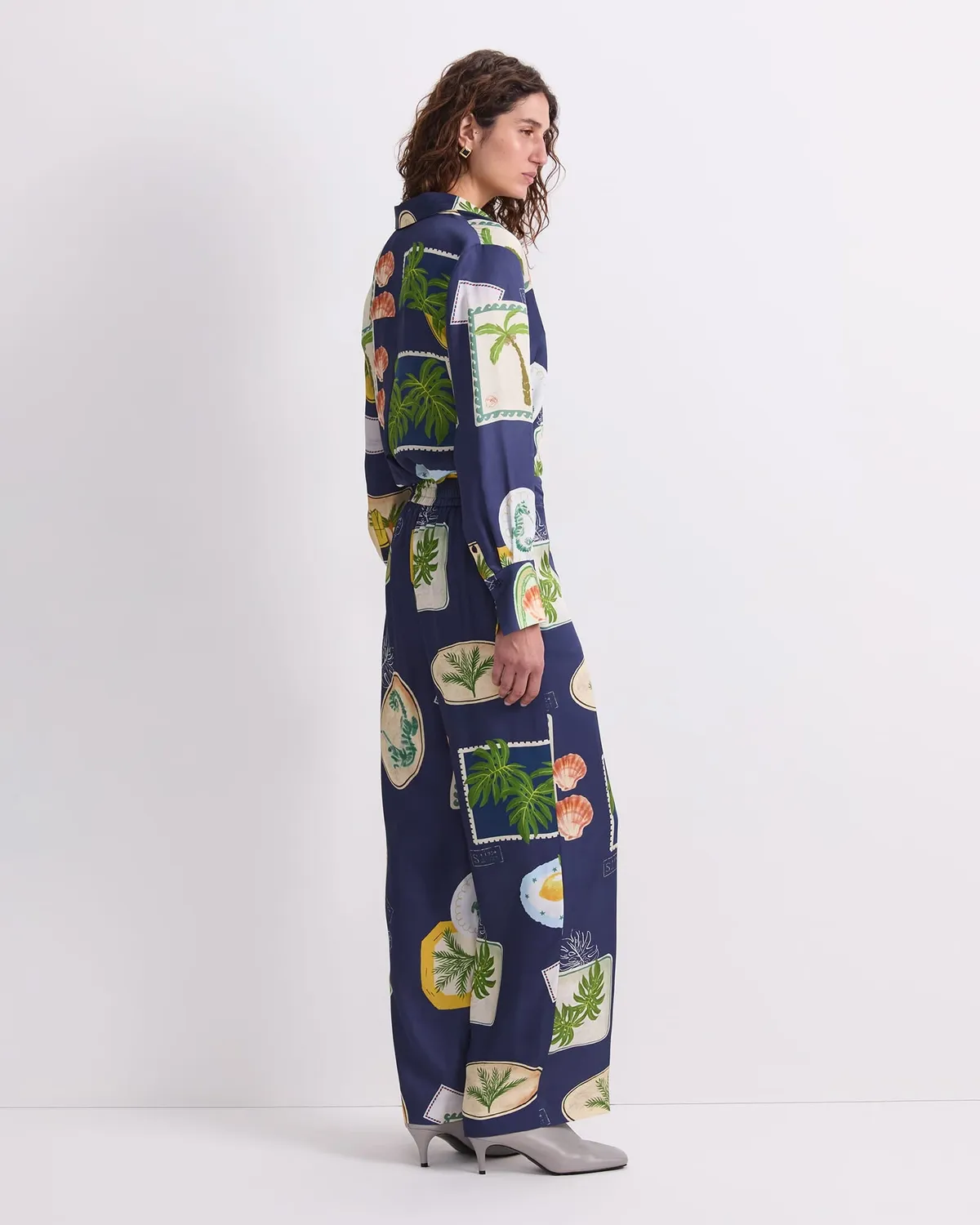 Sportscraft Piper Print pantalone palazzo fantasia elastico