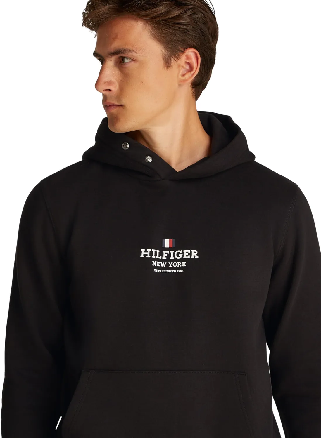 Tommy Hilfiger felpa uomo con cappuccio classica morbida