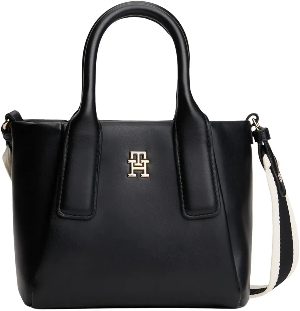 Tommy TH Essential AW0AW18371 Mini Tote Nera Donna