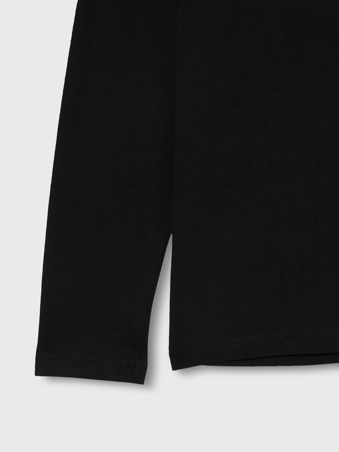 Tommy Hilfiger Girocollo Maglietta Maniche Lunghe Uomo Nera Cotone