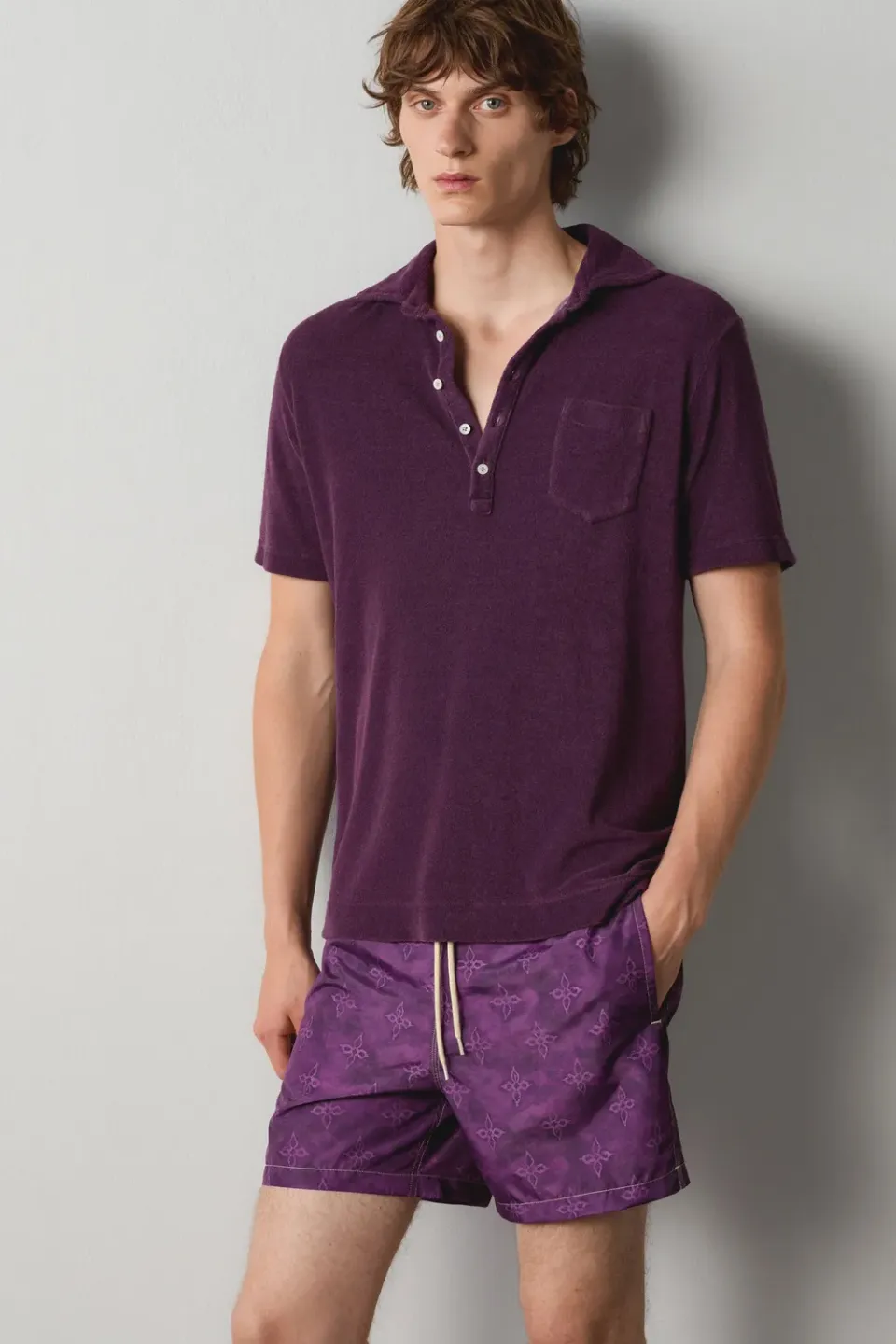 Massimo Alba Kite Costume Uomo Fuxia Poliestere