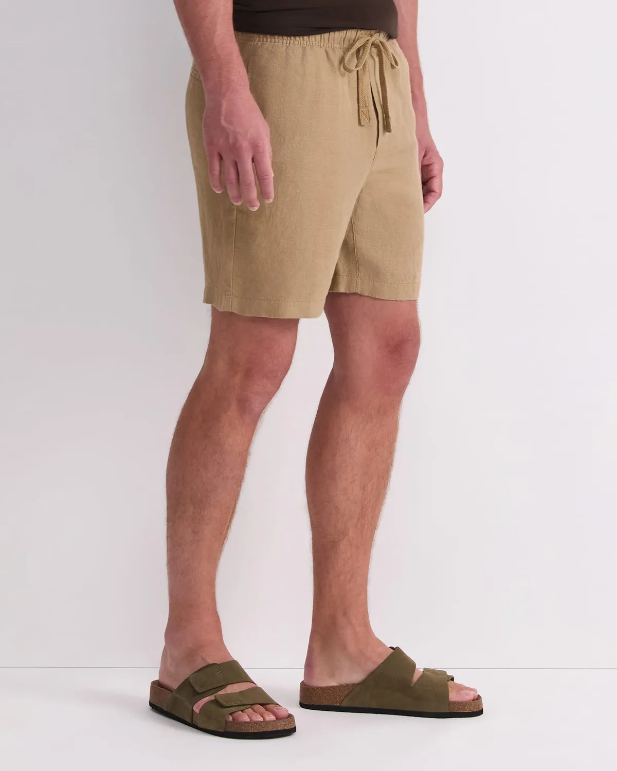 Sportscraft Caffery Shorts lino donna vita elastica