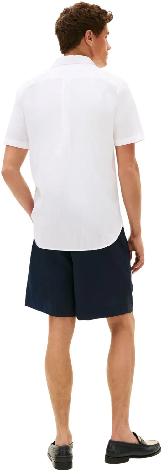 Tommy Hilfiger Seersucker MW0MW38570 camicia uomo azzurra leggera