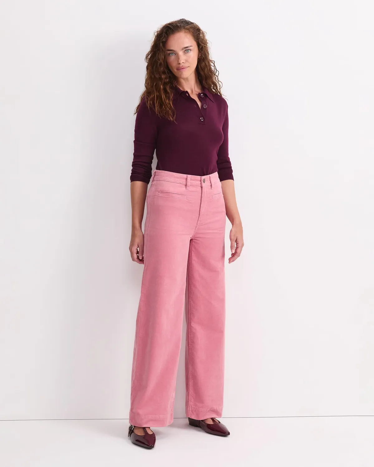 Sportscraft Cleo Cord Wide Leg Jean velluto vita alta