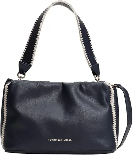 Tommy Hilfiger Soft Summer Mini Bucket borsa donna blu