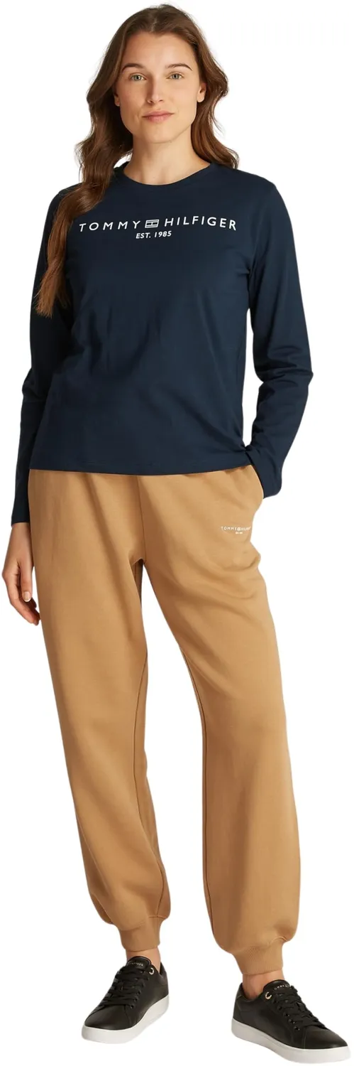 Tommy Hilfiger Corp Logo maglietta maniche lunghe XXL blu cotone