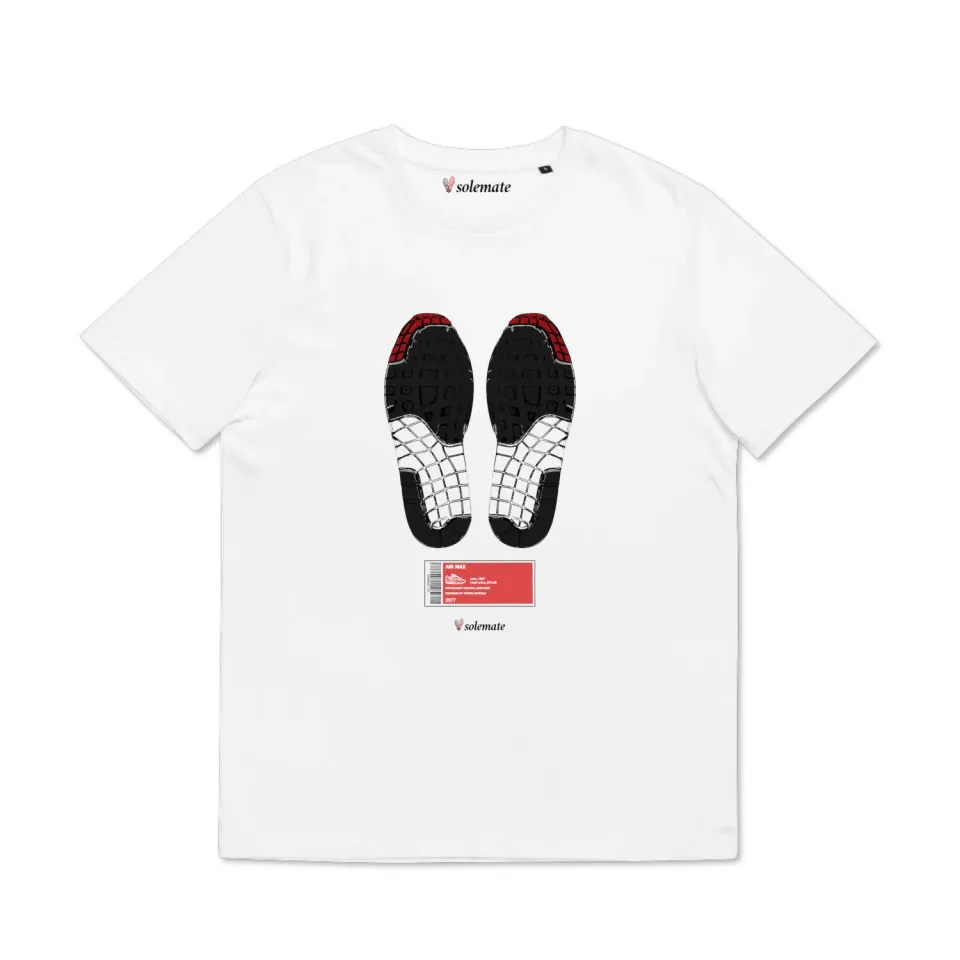 Solemate AM1 Footprints t-shirt bianca cotone