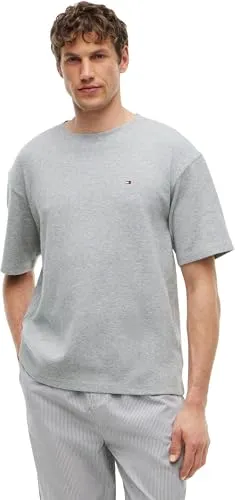Tommy Hilfiger UM0UM03992 T-Shirt Waffle Uomo L Manica Corta
