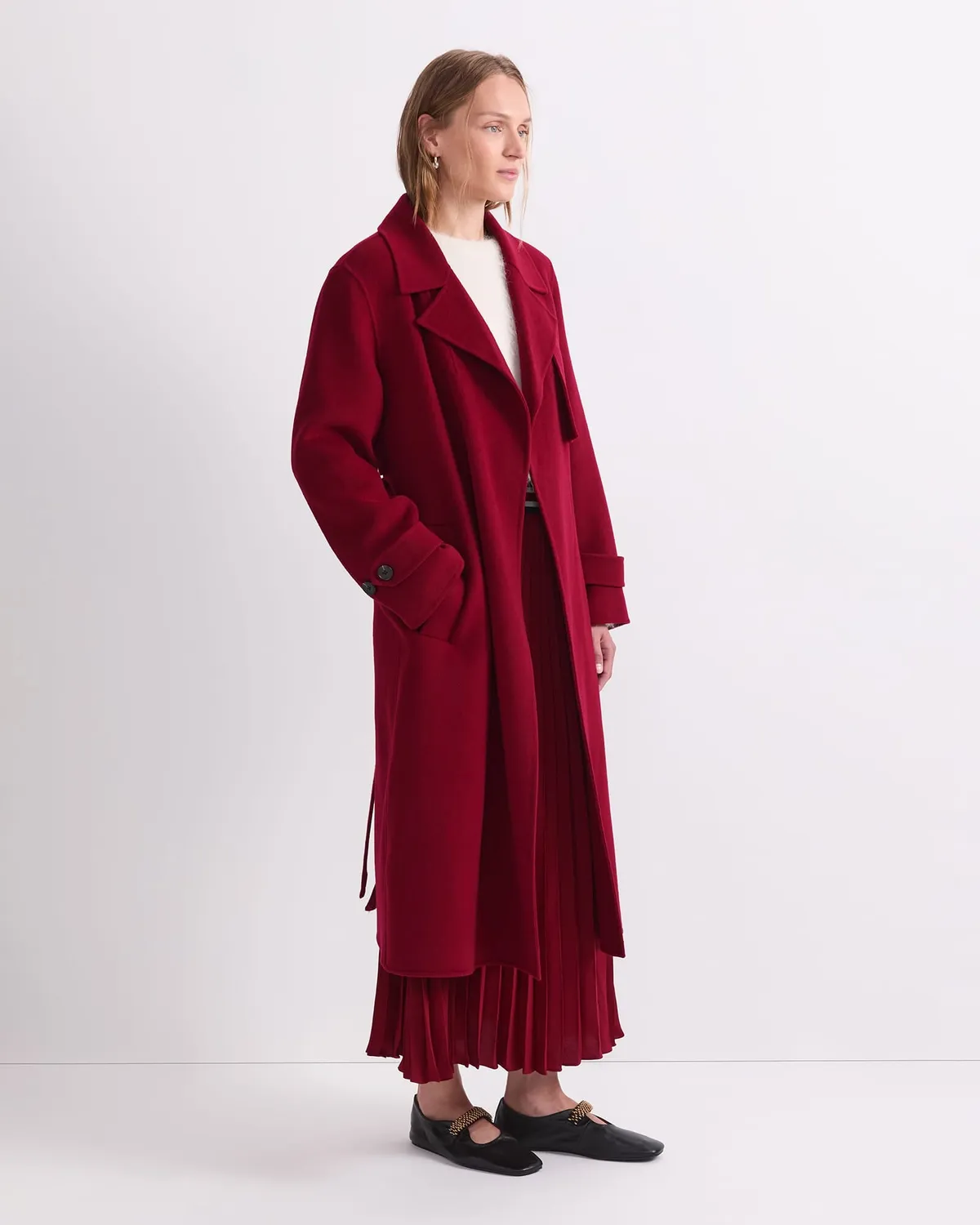 Sportscraft Martha cappotto lungo lana cintura