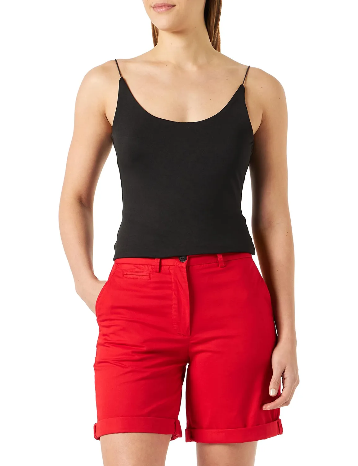 Tommy Hollywood Chino Shorts Donna 9" Twill Blu