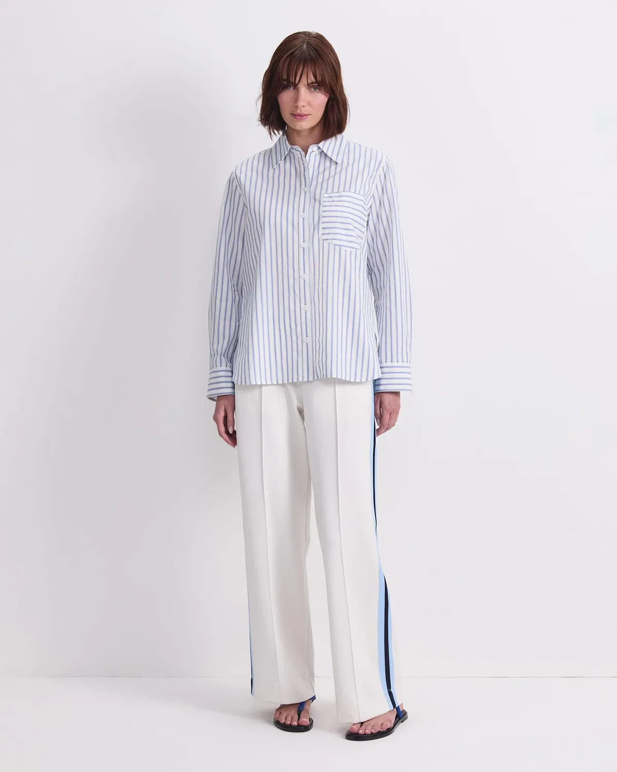 Sportscraft Logo Stripe camicia uomo cotone
