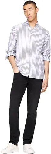 Tommy Hilfiger Straight Fit jeans uomo neri 38W/36L