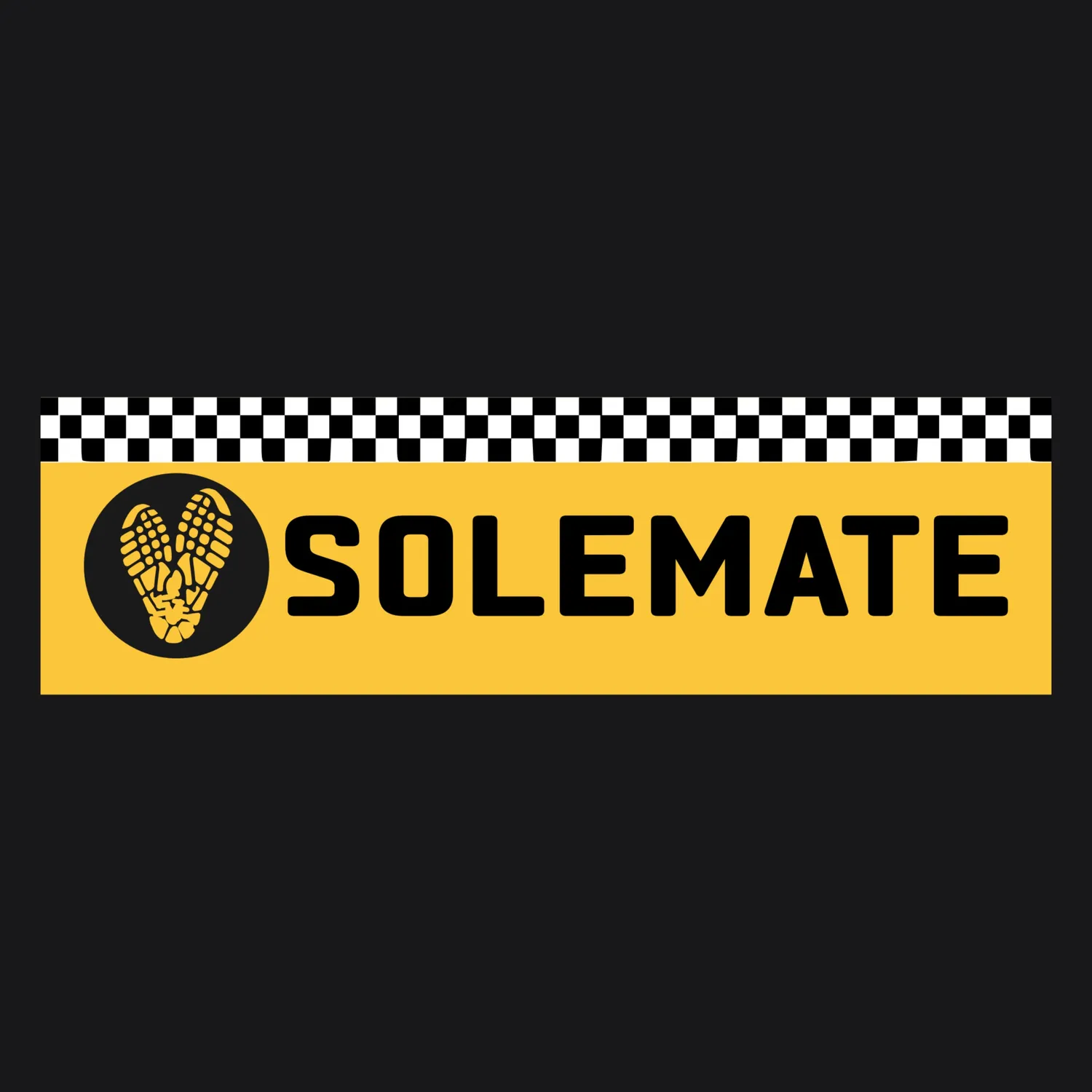 Solemate Taxi Box Logo t-shirt nera cotone organico