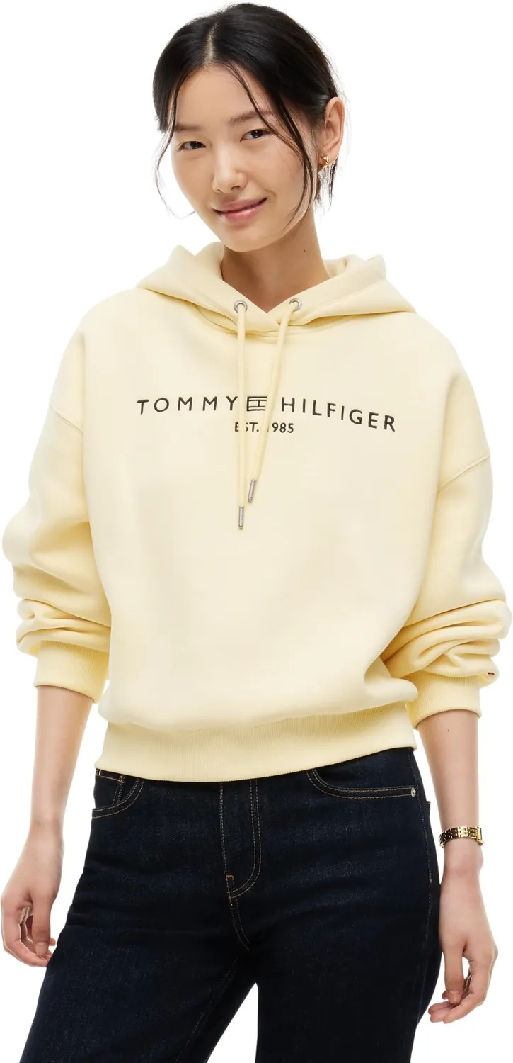 Tommy Hilfiger Corp Logo WW0WW47832 felpa donna XS cappuccio