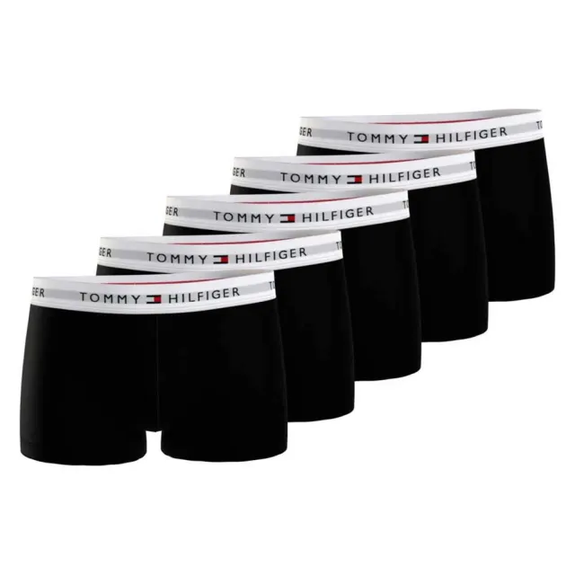 Tommy Hilfiger Boxer uomo cotone elasticizzato 5 pezzi tinta unita