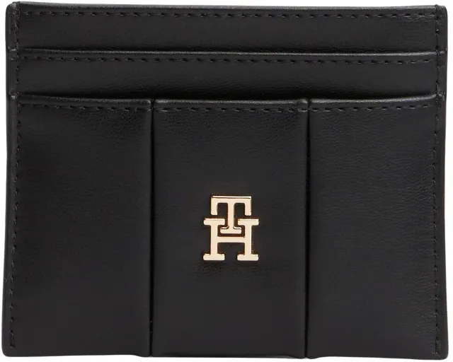 Tommy Hilfiger Icon Holder Quilted portacarte nero trapuntato